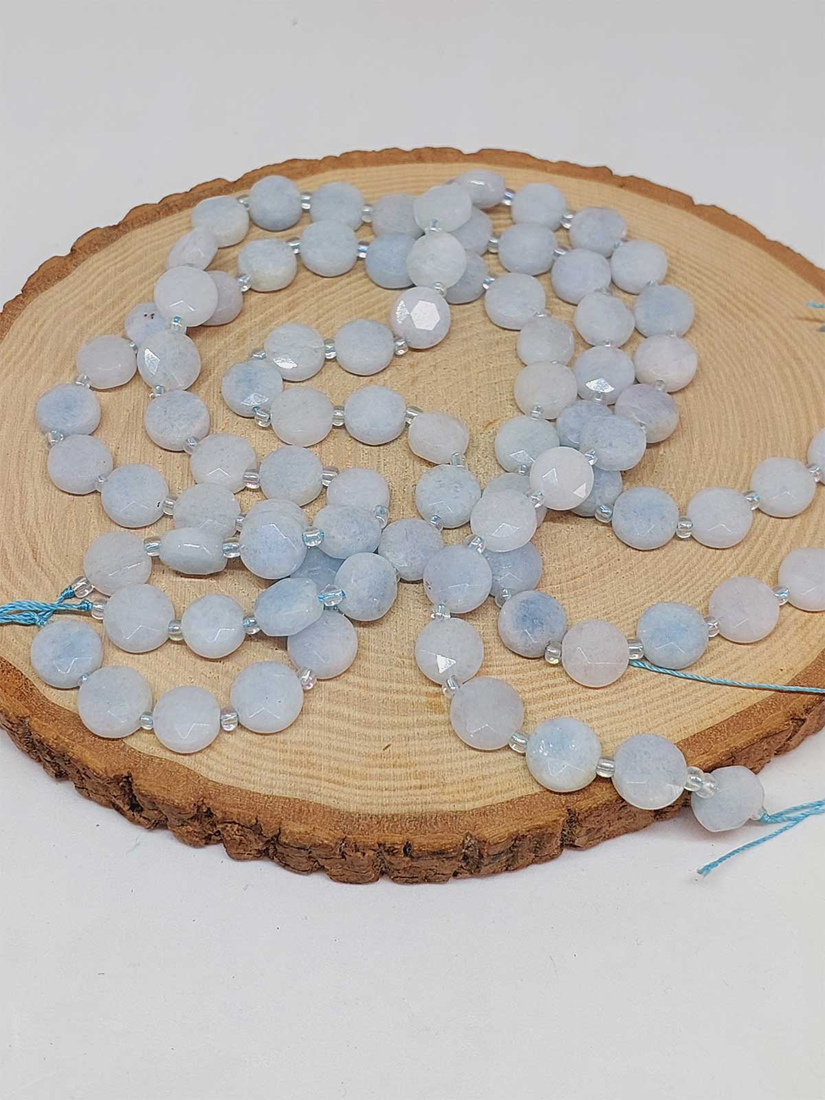 Akuamarin Taşı 5.5x9.5mm Dizi (49902) - Görsel 3