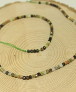 Yeşil Lal (Granat) (Garnet) Taşı Küp Şekilli Dizi 2.5mm