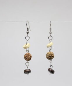 Alternative view of Rudraksha Tohum Bileklik & Küpe Seti