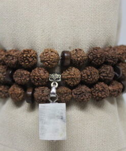 Alternative view of Ay Taşlı Rudraksha Tohum Dolama Bileklik 8mm
