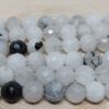Beril Taşı (Rutil Kuvars) Faset Kesim Dizi 8mm
