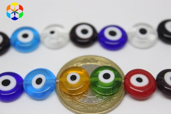 Cam Boncuk Dizi 11mm*4mm (11392) - Görsel 2