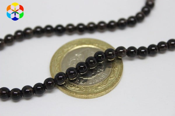 Dumanlı Kuvars Taşı Dizi 4mm - Görsel 3