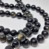 Golden & Siyah Obsidyen Taşı Dizi 10mm