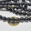 Golden & Siyah Obsidyen Taşı 10mm/adet