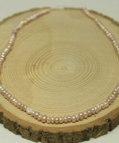 İnci Dizi Pembe Rondela 4-5mm aralığı