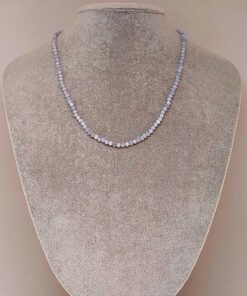 Kalsedon Taşı 3mm Kolye (Sabit Klipsli)