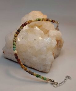 Krizokol Taşı Küp Şekilli 3mm Bileklik (45320)
