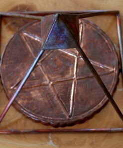 Alternative view of Bakır Piramit KEOPS ve TERS PENTAGRAM El Yapımı İkili Set