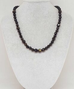 Alternative view of Parlayan Yıldızlar Serisi Golden Obsidyen Taşı Tasarım Kolye