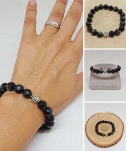 Sirius Serisi Golden Obsidyen Taşı 10mm Unisex Bileklik (52930)